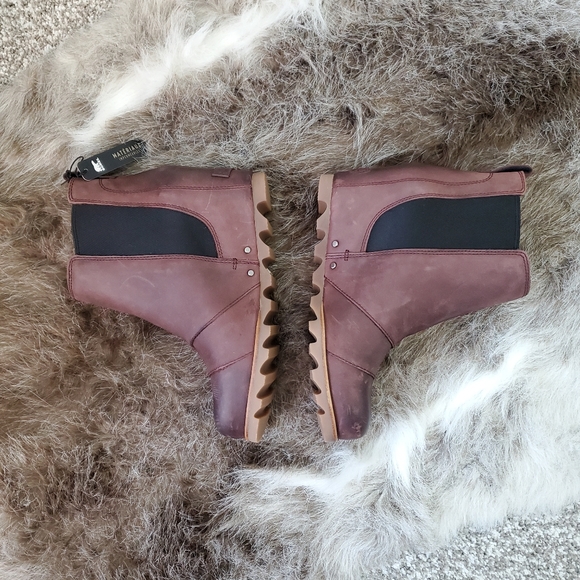 Sorel Lea Wedge Bootie Redwood - Sz 8 - HTF NWT - Picture 6 of 7